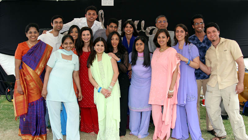 Actors from Shunya's performance at the Houston International Festival